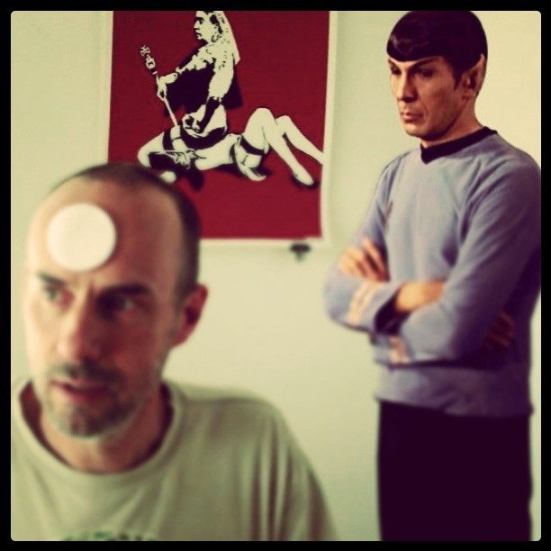 Spock is not impressed by my injury
