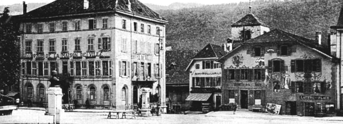 An image from ca. 1890 showing St. Imier