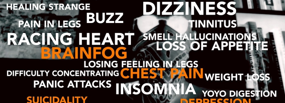 A screenshot from bellow video listing all the symptoms i had or still have because of my LongCOVID