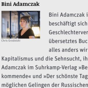 Bini Adamczak Interview