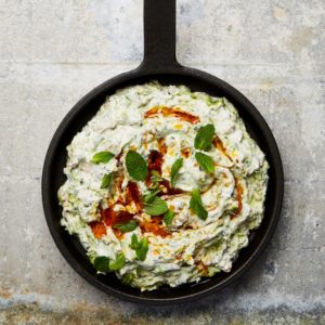 Courgette and walnut yoghurt
